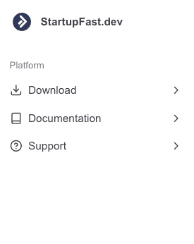 App Sidebar component showing different states